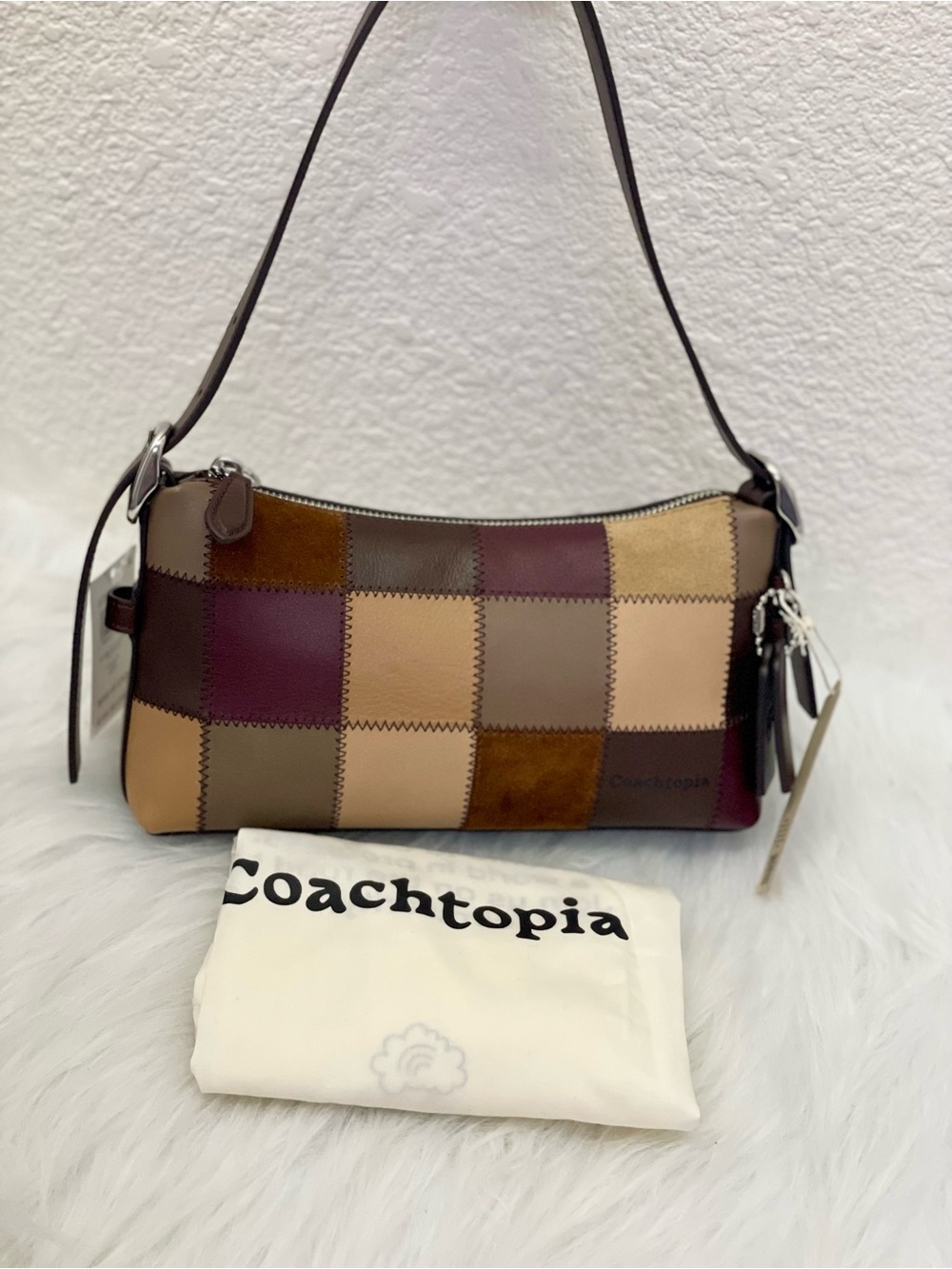 NWT Coach Coachtopia Alter/Ego Small Slouchy Shoulder Bag Brown Multi CGP66